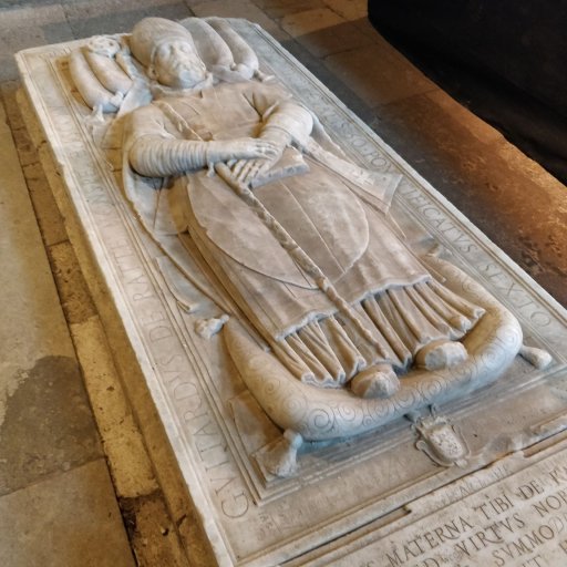 Tombeau de Guitard de Ratte dans l'ancienne cathdrale de Maguelone