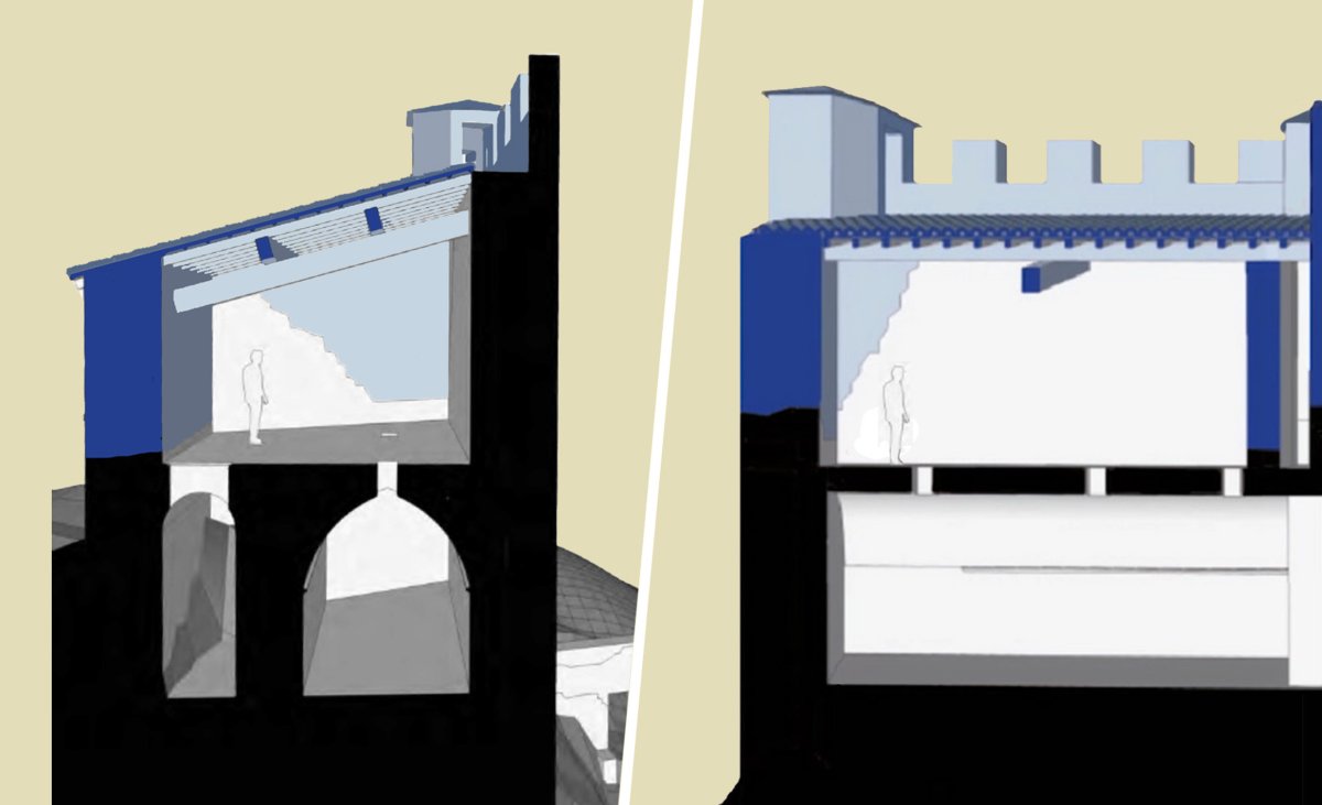 Reconstitution du tinal du chteau