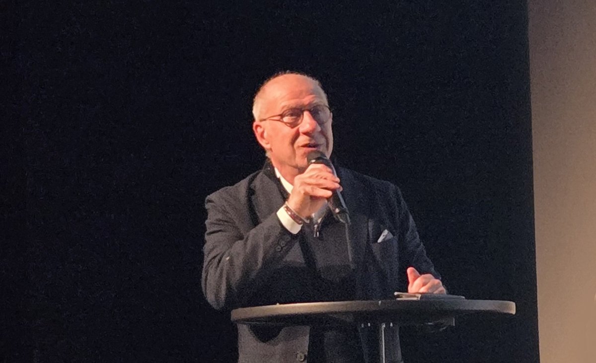 Alain Barbe lors de la remise de ch�que du Loto du Patrimoine le 27 janvier 2026