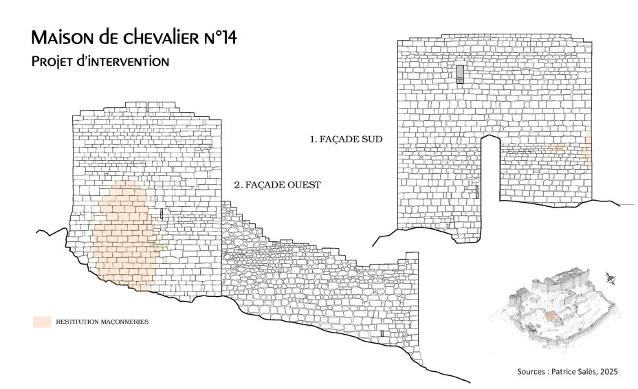 Maison de chevalier zone 14 : projet d'intervention. D'aprs Patrice Sals
