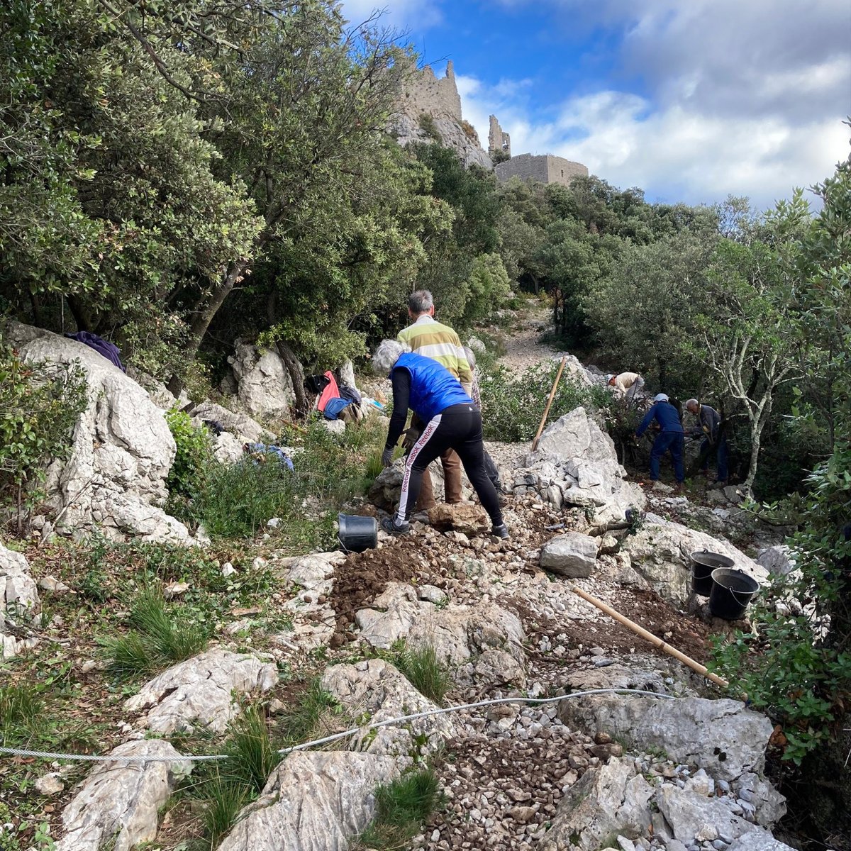 Dernire ligne droite du sentier avant travaux