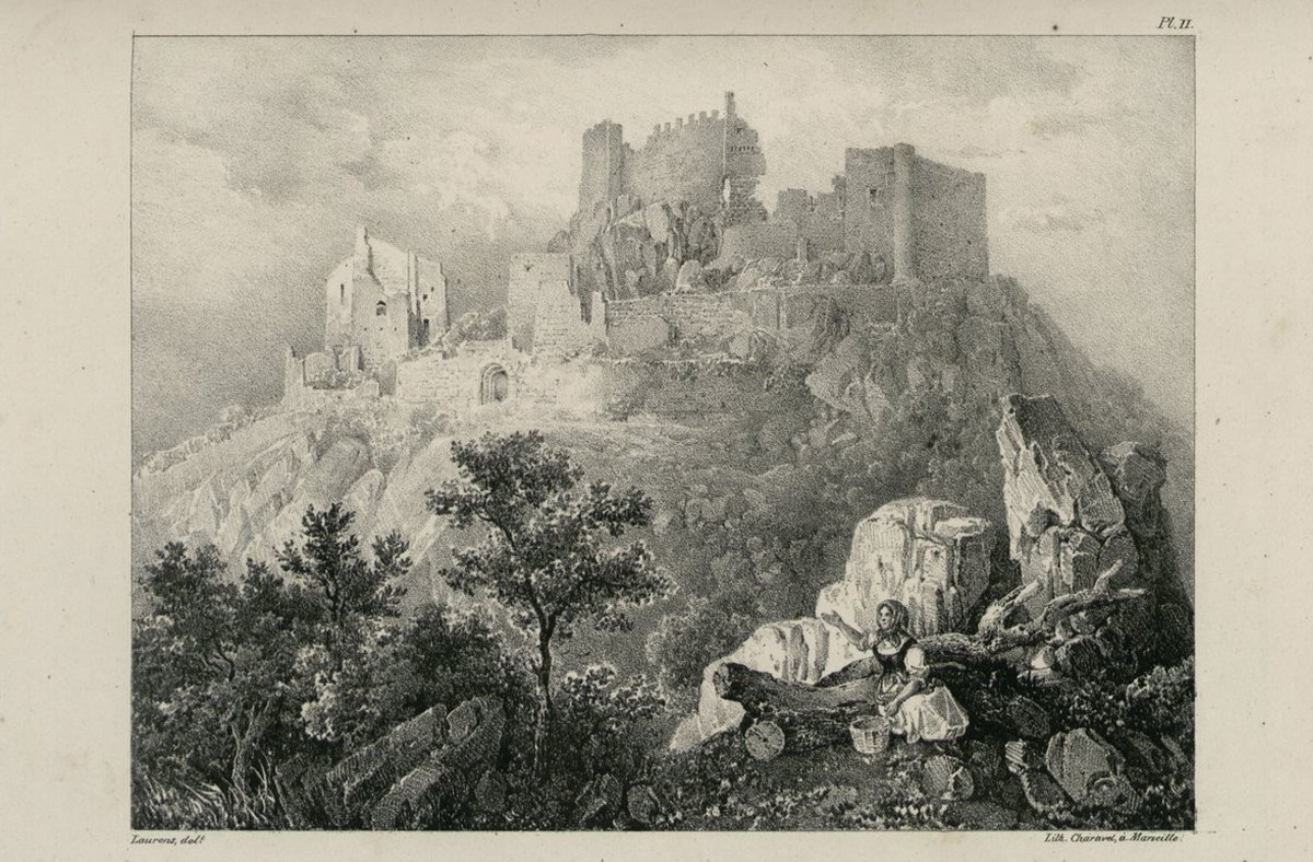Vue du chteau de Montferrand depuis le sud
