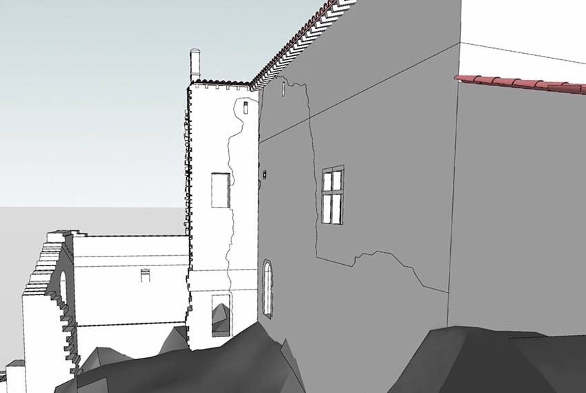 Reconstitution de la salle principale du Petit Montferrand