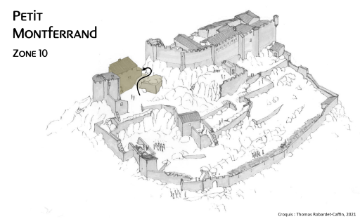 Reconstitution de la salle principale du Petit Montferrand d'après l'inventaire de 1677