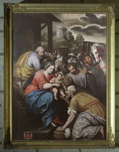 Tableau 'L'adoration des mages'