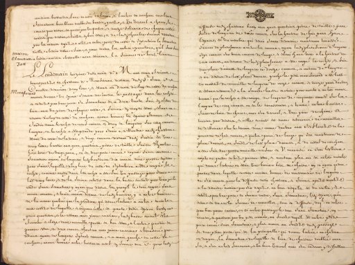 Premier feuillet du rapport d'expertise de 1677 conserv� aux Archives d�partementales de l'H�rault (cote G 1446 - B�timents, r�parations)