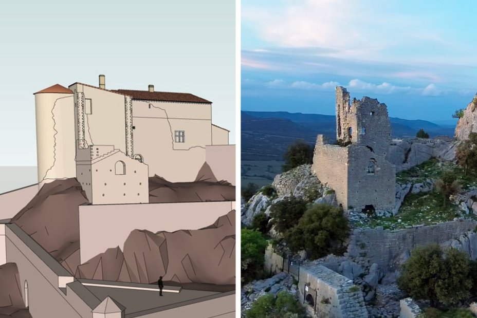 Reconstitution du petit Montferrand avec sa tour au XVIIe si�cle
